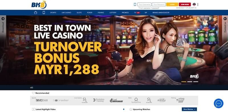 Cá cược tại sảnh BK8 Casino