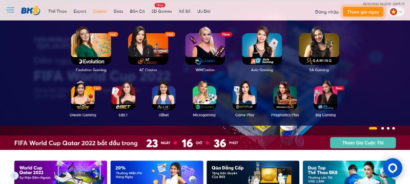 Tham gia cá cược tại sảnh Dream Gaming