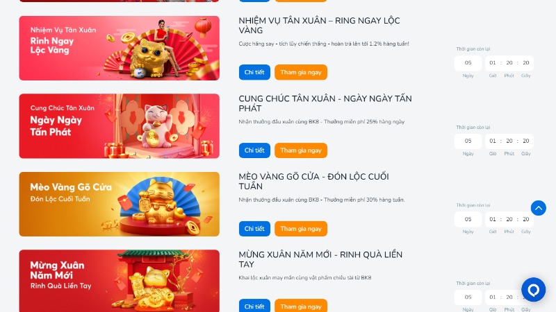 Các sự kiện khuyến mãi chào xuân